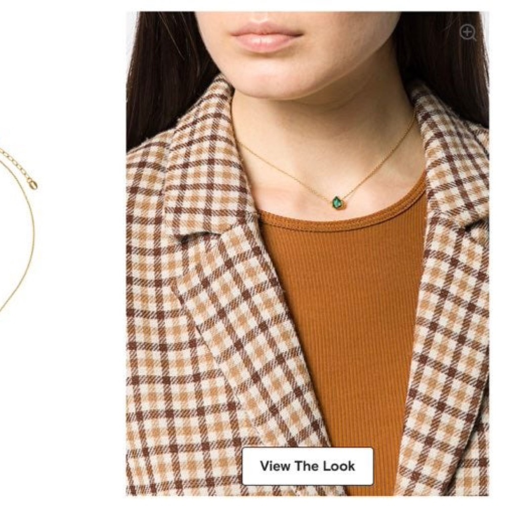 Niza Huang malachite gold Necklace (green)